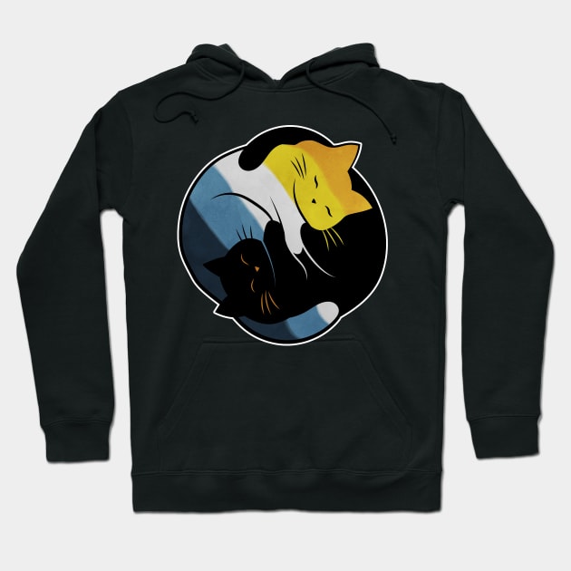 Yin yang cat hoodie store